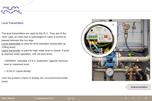Unitest Marine Simulators ORCA Offshore Freshwater Generator Alfa Laval