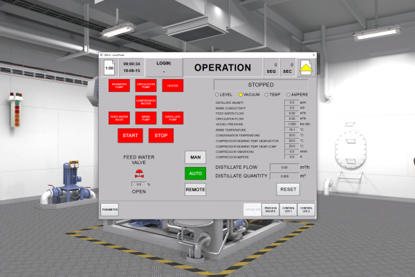 Unitest Marine Simulators ORCA Offshore Freshwater Generator Alfa Laval